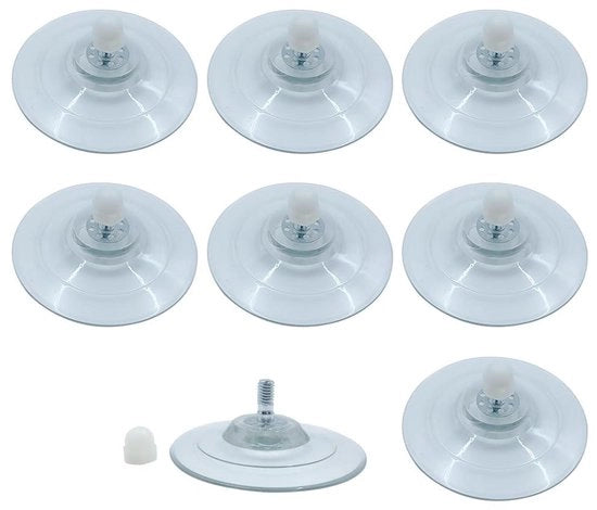 8 pezzi di cerniere a molla (M8) con vite trasparenti cerniere in PVC per auto tenda oscurante vetrata cabina doccia finestra porta finestra vetrata (18 * 85 mm)