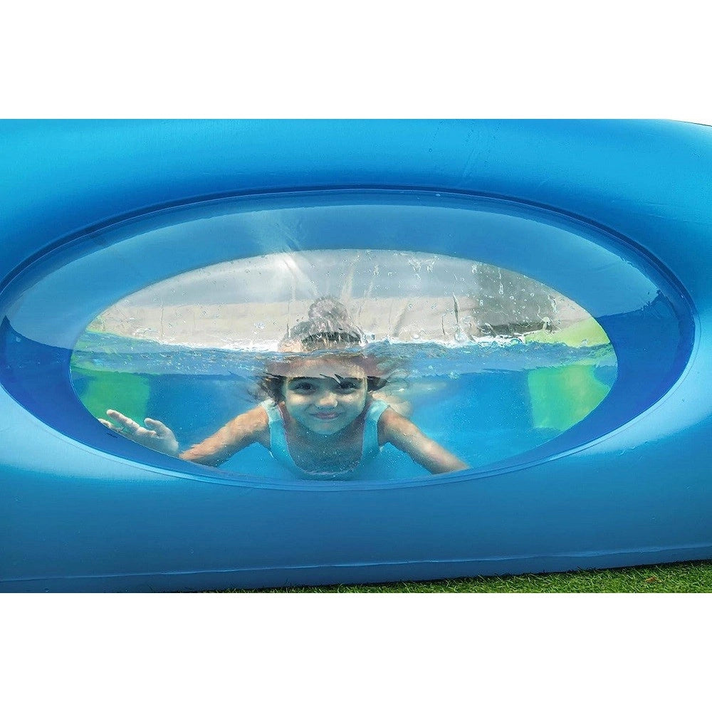 Trade Shop - Piscina Per Bambini Window Multi Color Con Oblo' 168x168x56 Cm Piscinetta 51132 -