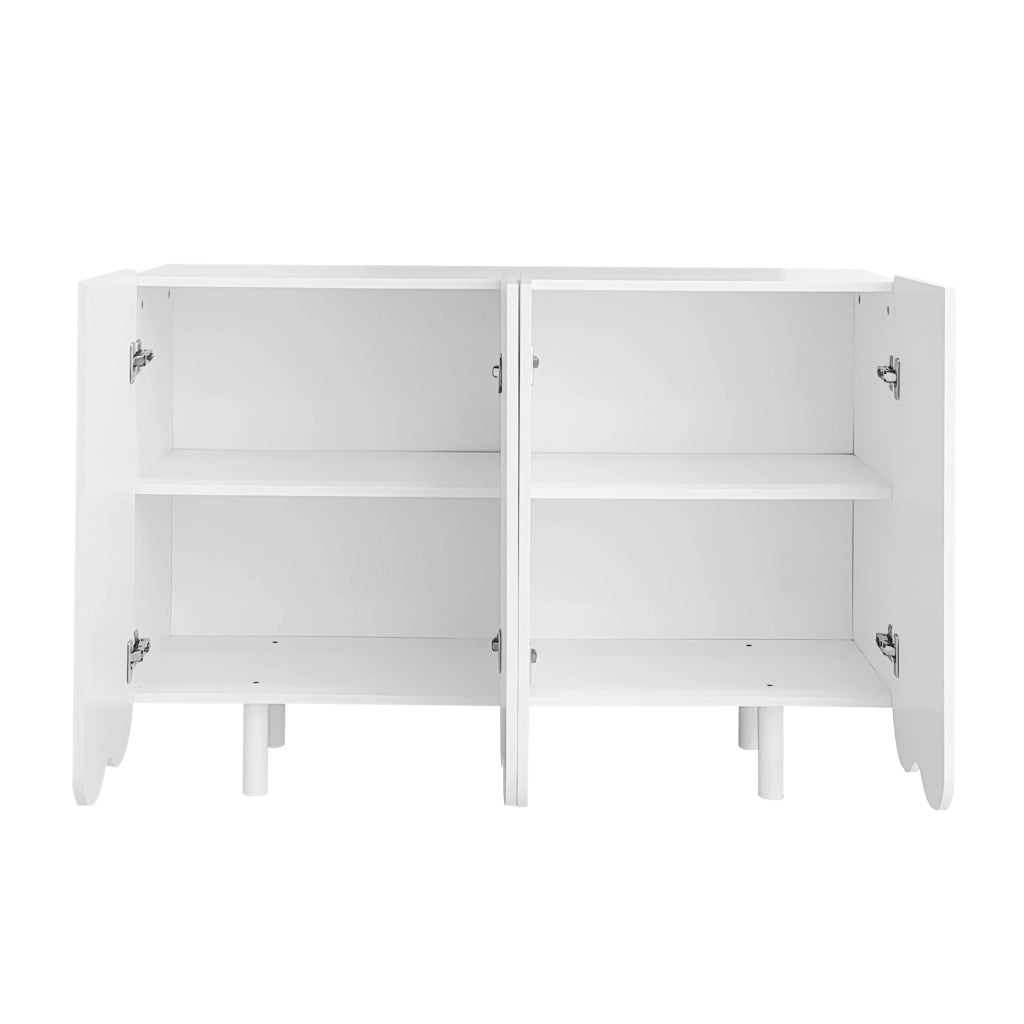 Credenza a goccia - Zephmum- Ante sagomate, cerniere ammortizzate