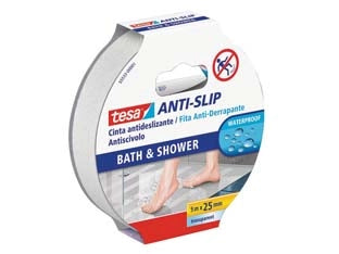 NASTRO ANTISCIVOLO 55533- - mm.30h. in rotoli da mt.5 - trasparente - 2 pezzi TESA