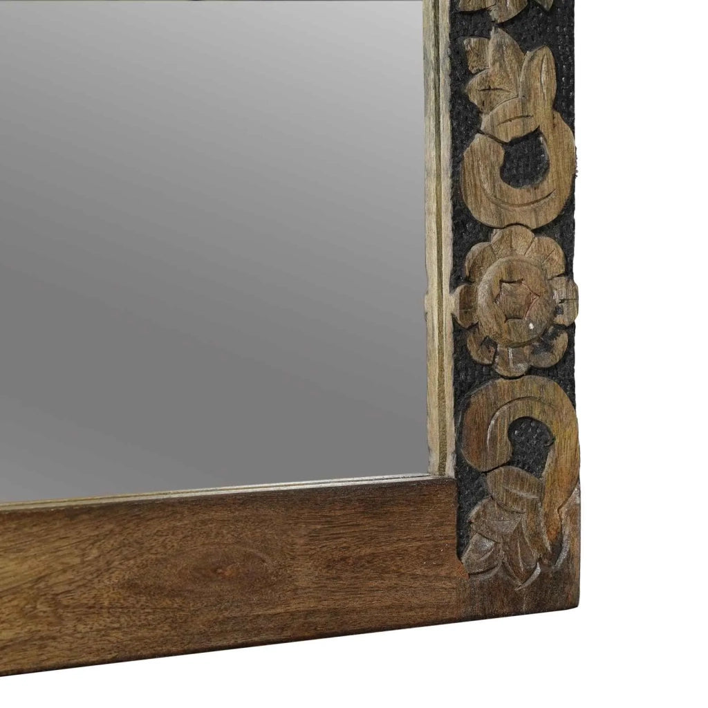 Specchio da parete Rettangolare Marrone Noce 70 x 50 cm 4018363