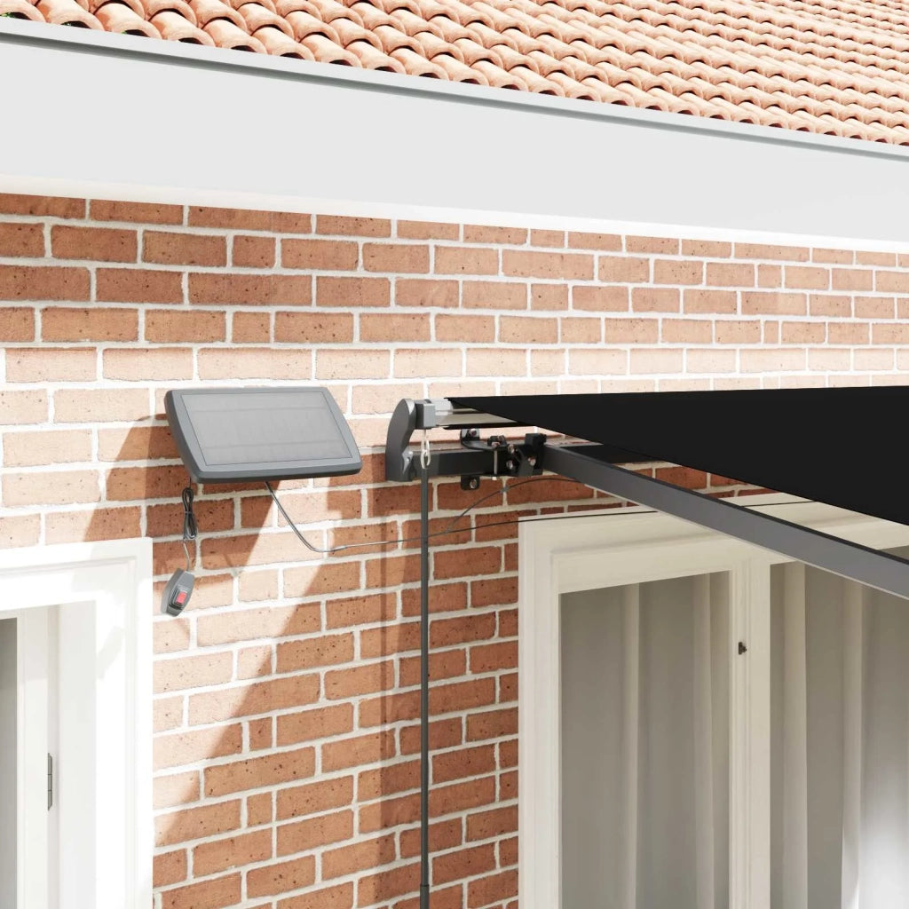 Tenda da Sole | Tenda Retrattile Nero 300 x 250 cm Tessuto