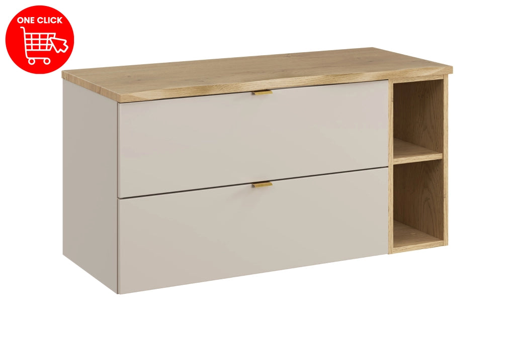 Set mobili bagno 100 cm con piano Dalia Cashmere 100 cm