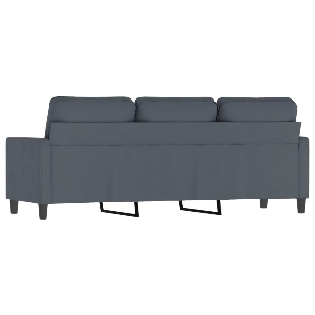 Divano a 3 Posti-Sofa 3 Posti Grigio Scuro 180 cm in Velluto 769868