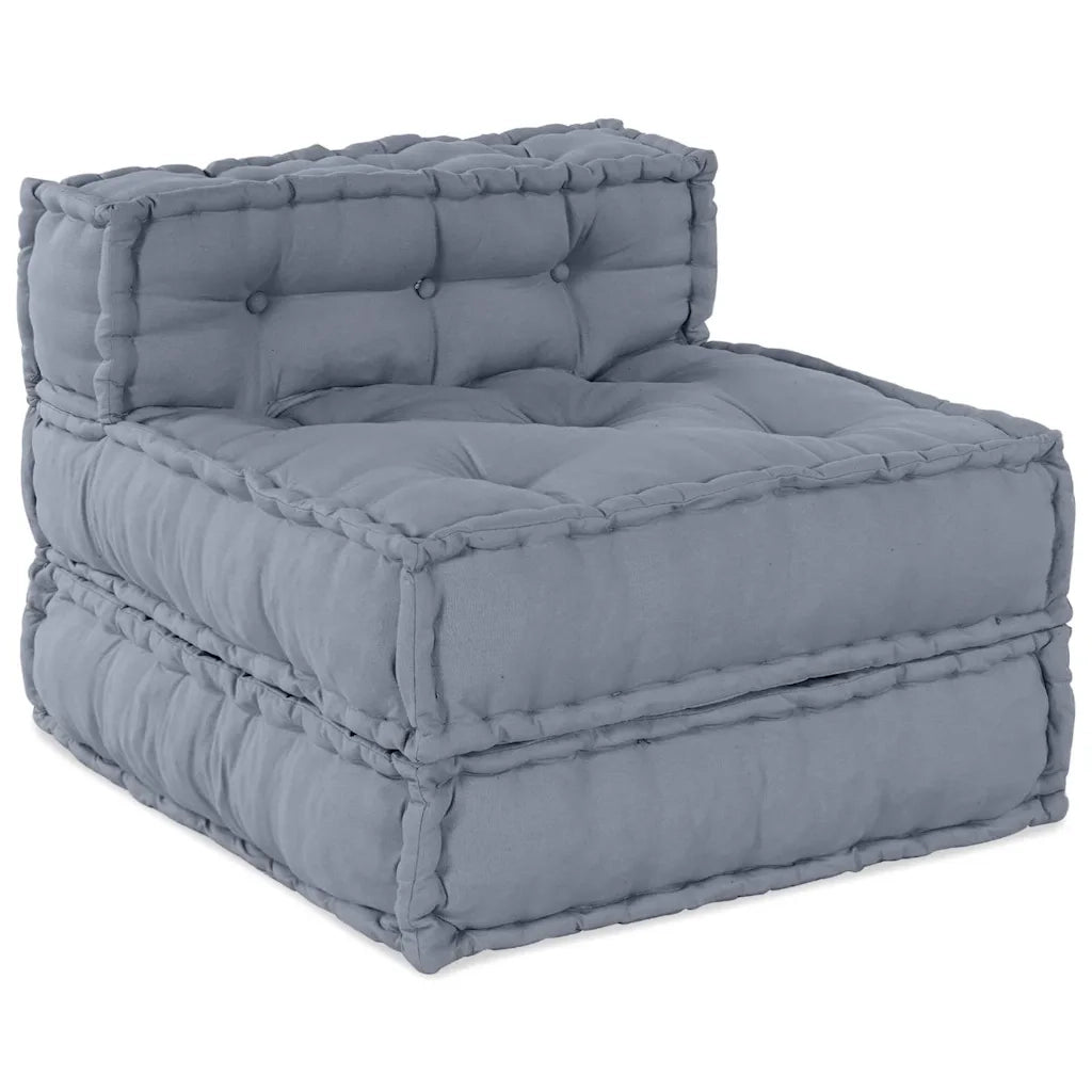 Unità di Divano Modulare 4 pcs Grigio Tessuto 3315093