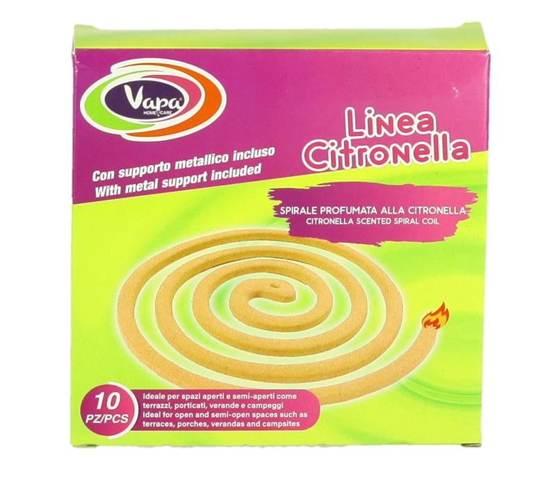 MAURY'S SPIRALI CITRONELLA 10 PEZZI