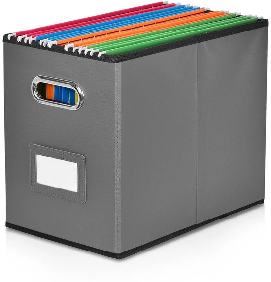 Ordnerbox A4 formato senza coperchio per ufficio/decorazione/casa.