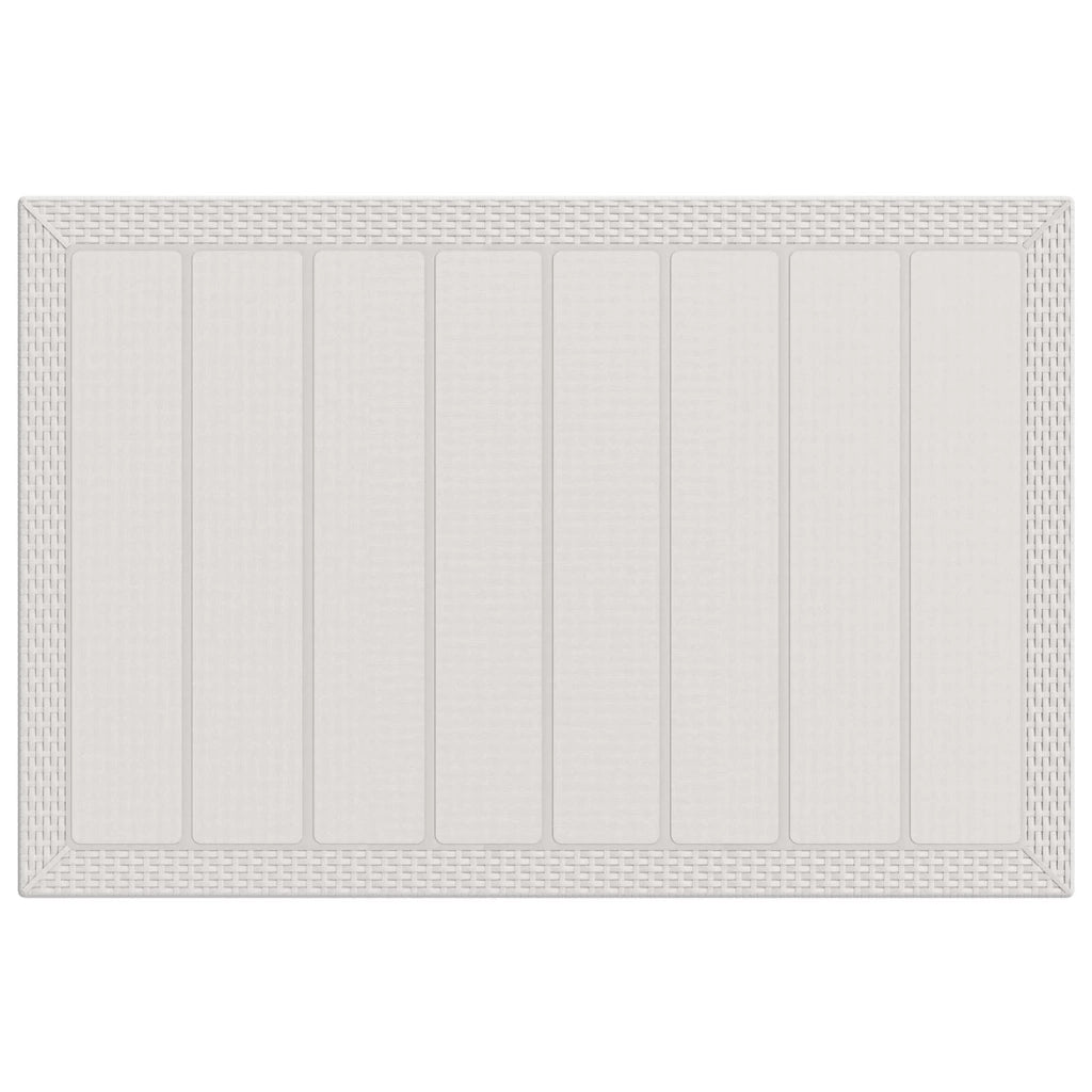 Set da Pranzo per Giardino 5 pz Bianco e Crema PP 3430127