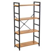Scaffale metallo legno Achille 4 ripiani cm 60x28h117