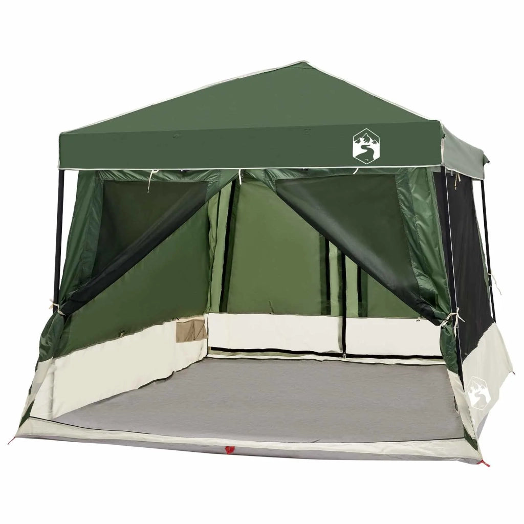 Set di Tende da Campeggio 2 pcs Verde Taffeta e Tessuto 3337176