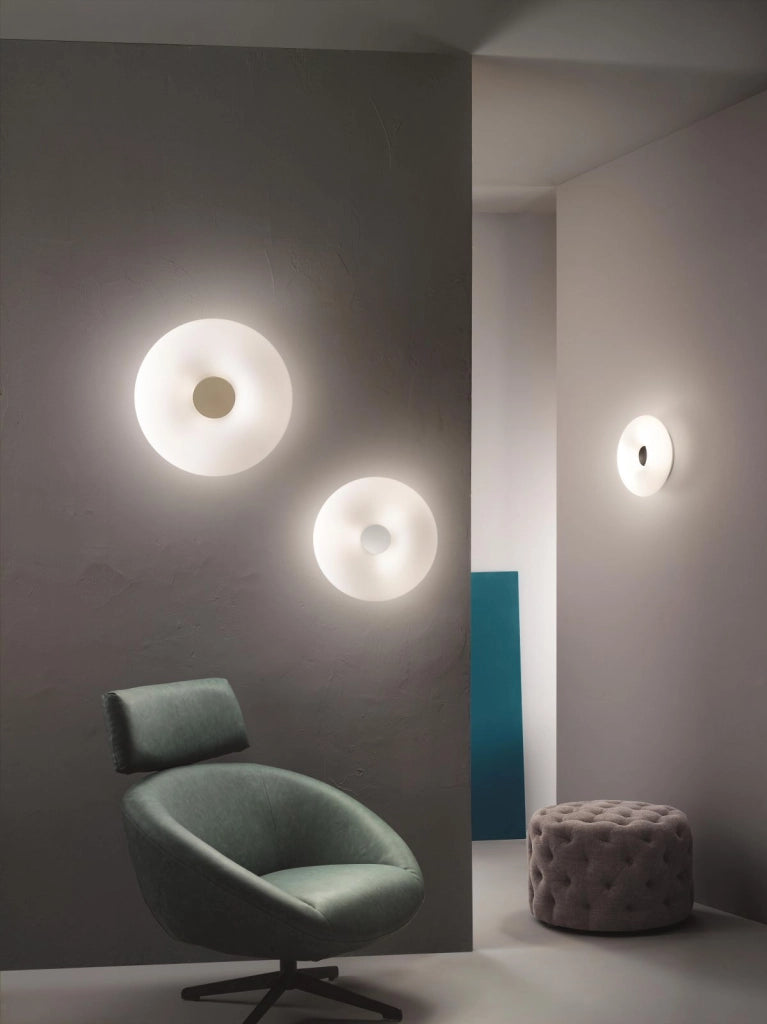 PLAFONIERA DODI D.53CM 4 LUCI ATTACCO E27 COLORE BIANCO CON DECORAZIONE BIANCO-TORTORA-NERO