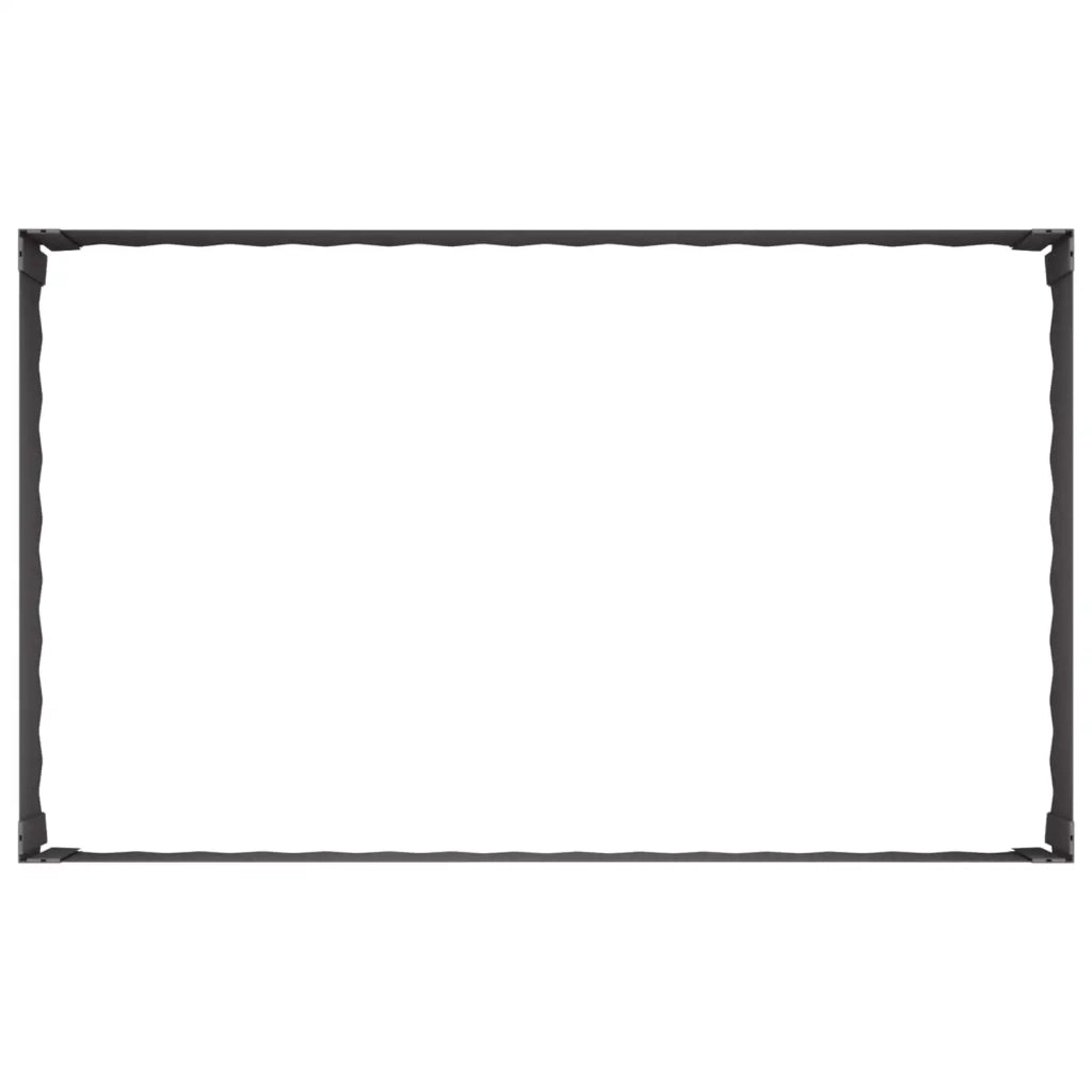 Bordura per Prato 100 x 60 x 35 cm Acciaio Nero 8008945