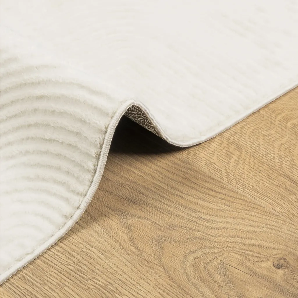 Tappeto IZA a Pelo Corto Aspetto Scandinavo Crema 80x150 cm 375438
