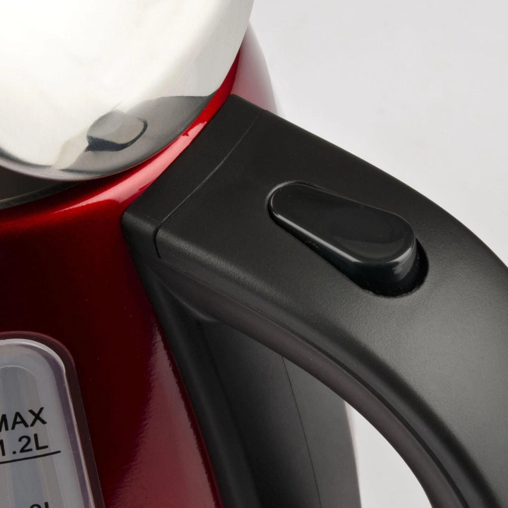 Girmi BL3202 Bollitore Elettrico Cordless 1.2 L 1630 W Corpo in Metallo Base Rotante 360° colore Rosso