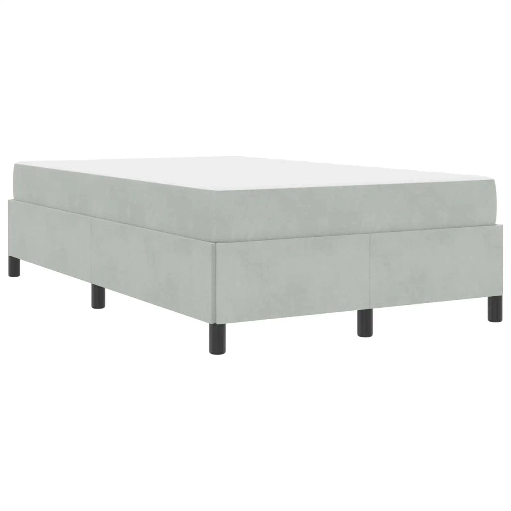 Letto matrimoniale | Letto per adulti | Struttura del letto Grigio chiaro 120 x 200 cm Tessuto