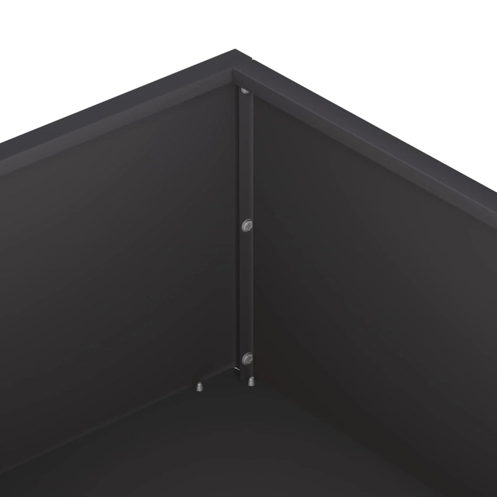 Vaso da giardino Nero 100 x 100 x 20 cm 8005022