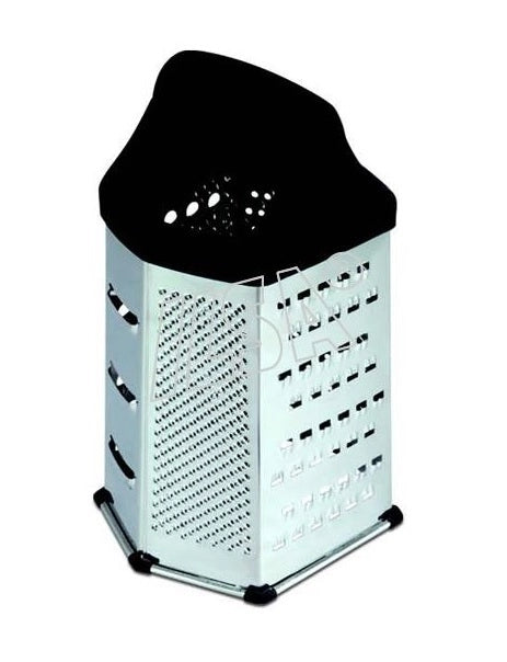 Grattugia manuale a torre multifacce 6 universale in acciaio 20 cm