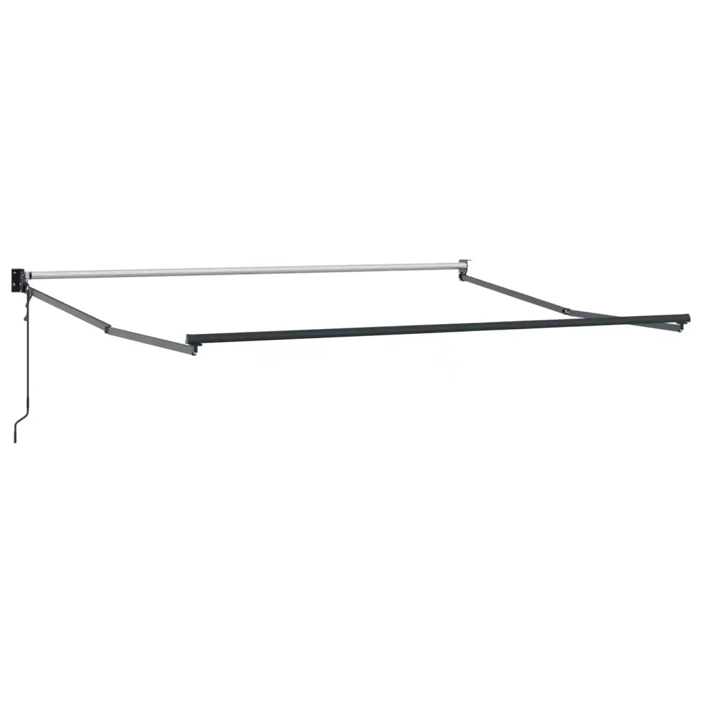 Tenda da Sole-Tenda parasole per Patio Rosso e Nero 350 x 250 x 165 cm Poliestere 736755