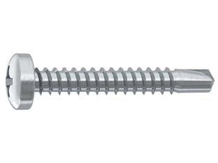 VITE AUTOPERFORANTE TC CAVA PH IN ACCIAIO ZINCATO BIANCO- - ø mm.4,2x25 - 1000 pezzi AMBROVIT