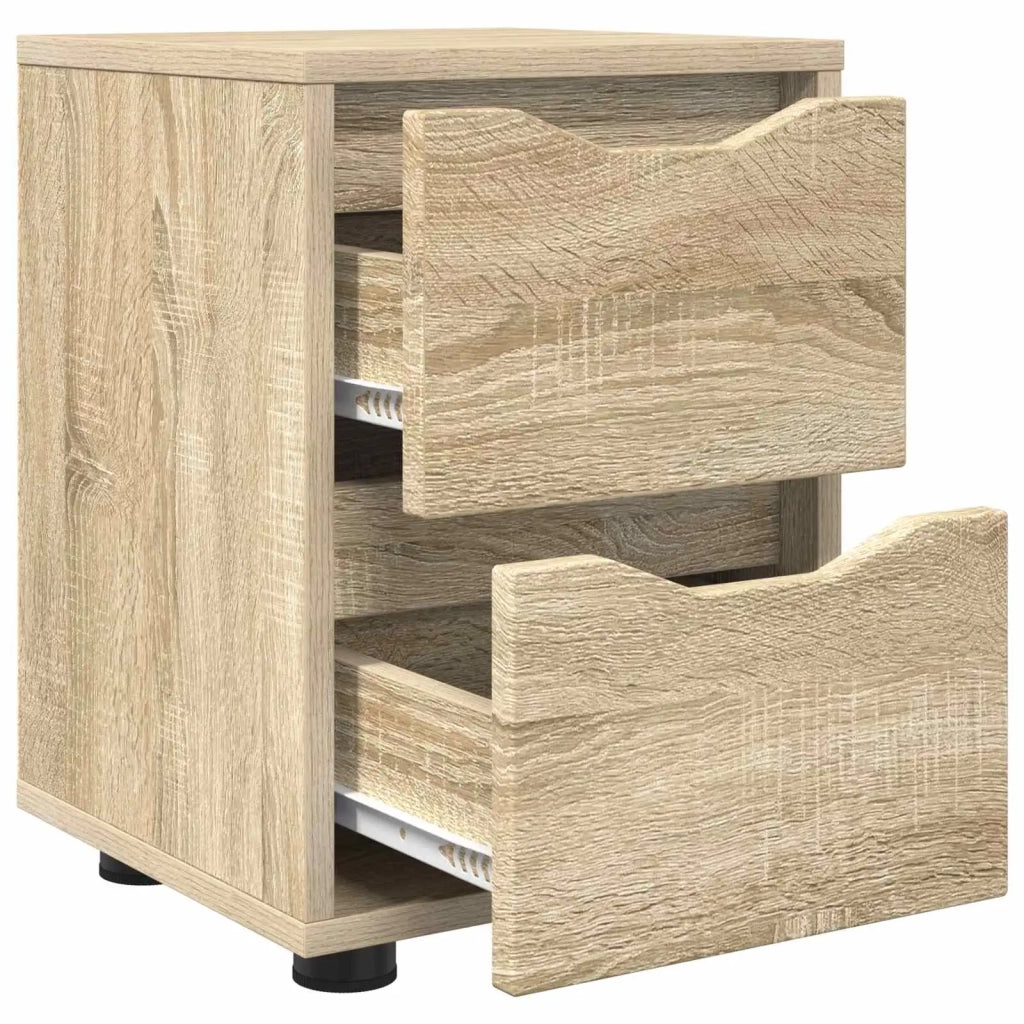 Comodino Rovere Sonoma 30,5 x 30 x 43 cm Legno multistrato 888801