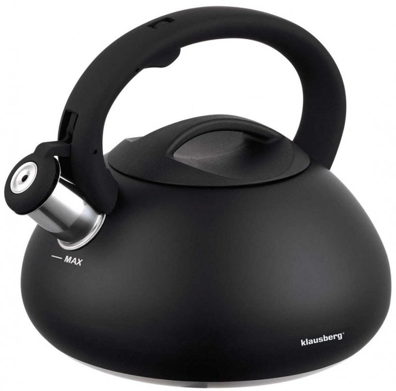 Klausberg KB-7368 Bollitore con fischietto 2,7L in acciaio inossidabile a induzione