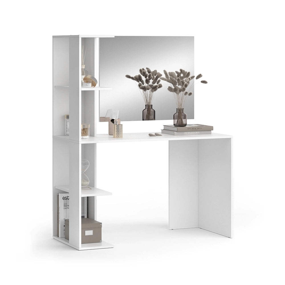 Vicco Tavolo da toilette Bianco 122.2 cm con specchio