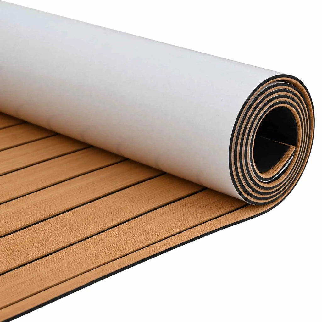 Tappetino per Barche Marrone e Nero 240 x 90 cm EVA 42046766
