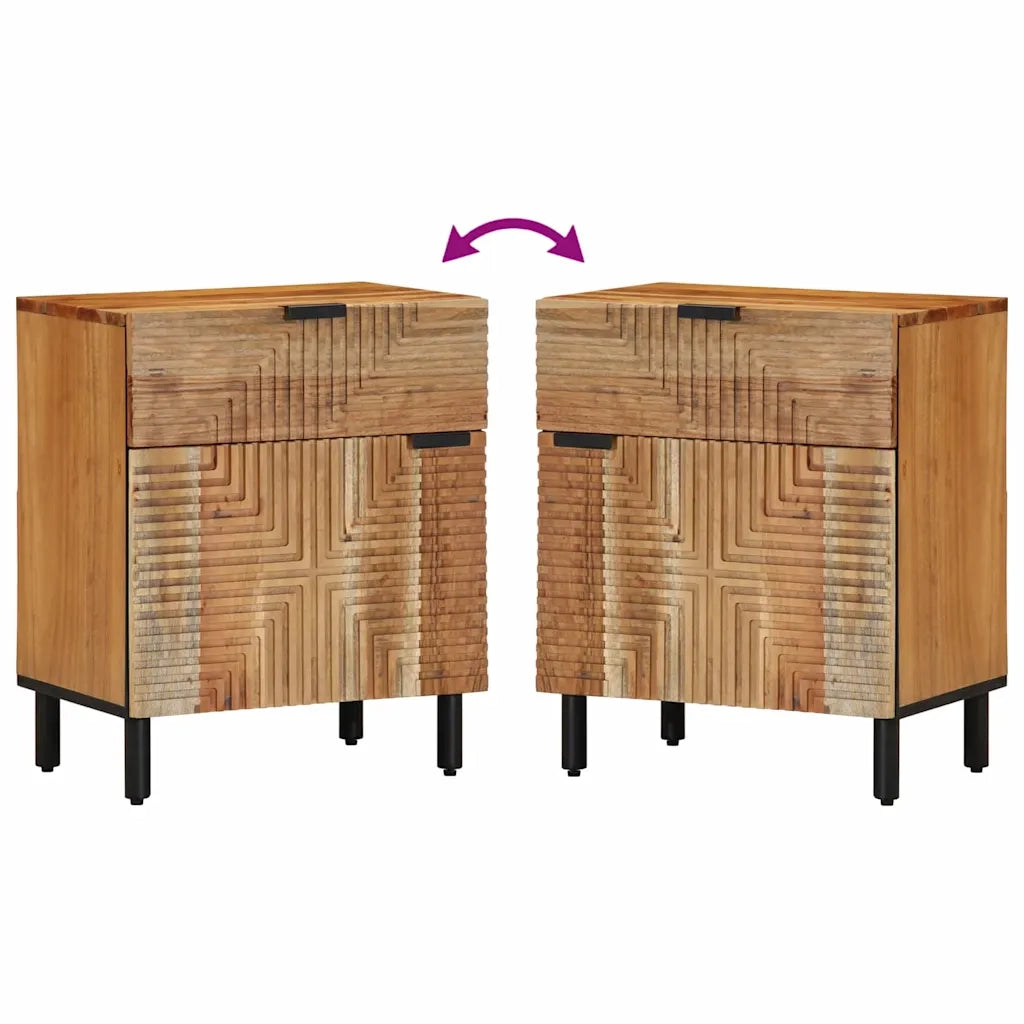 Armadio da Notte con cassetto Marrone 50 x 33 x 60 cm 4017764