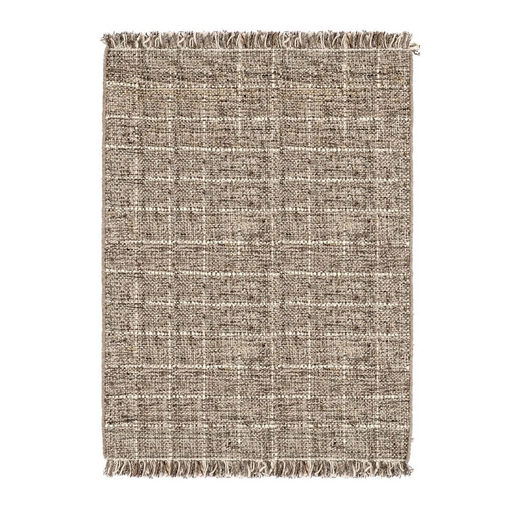 Tappeto in Lana Tessuto a Mano con Frange 160x230 cm - COX