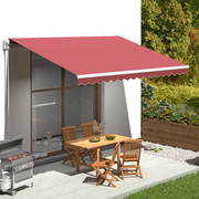 Tessuto di Ricambio per Tenda da Sole-Ricambio telo per tenda da sole Rosso Borgogna 4,5x3,5 m