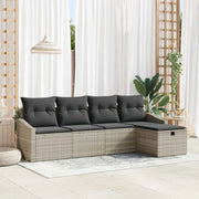 Set di divani con cuscino 6 pcs polyrattan