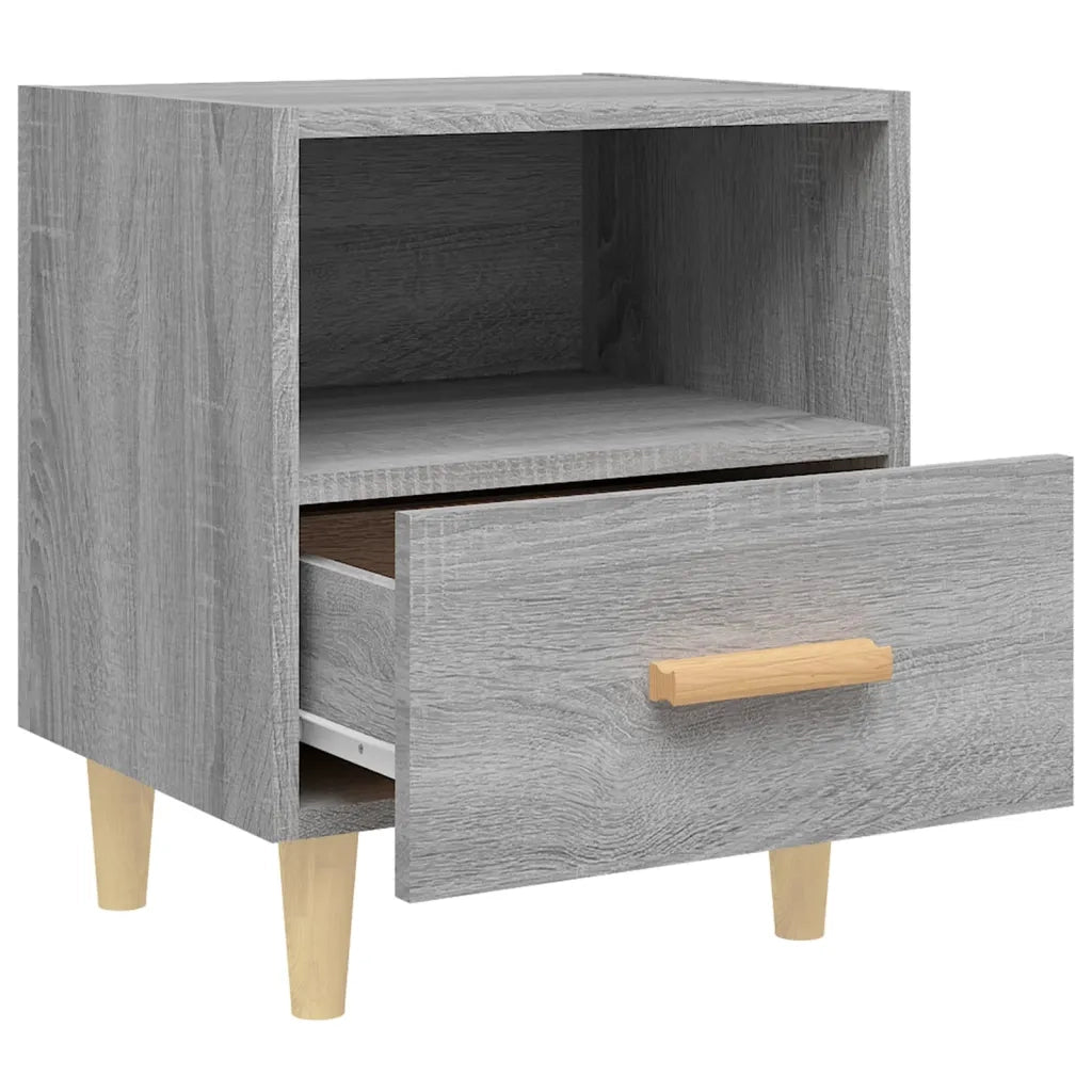 Comodino Grigio Sonoma 40x35x47 cm 817299