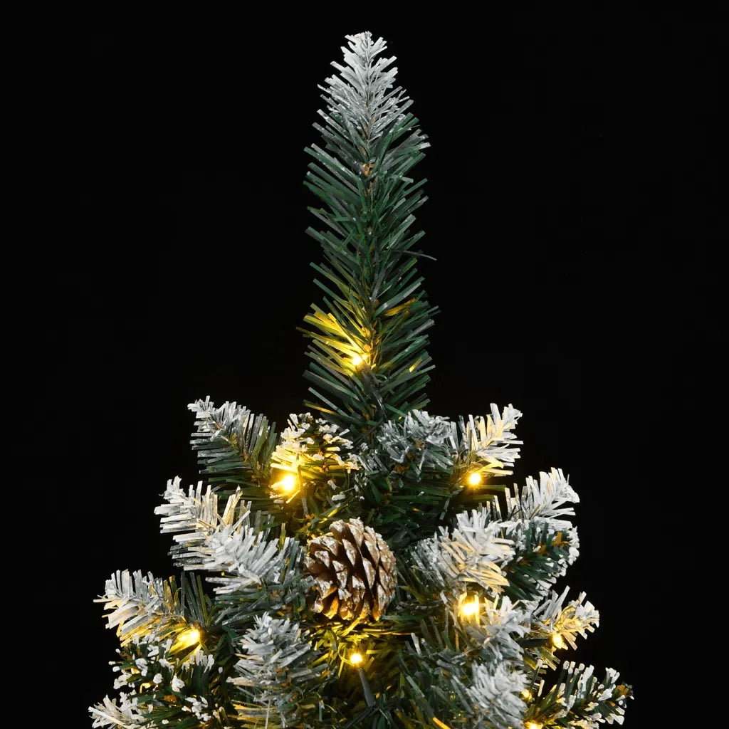 Albero di Natale Artificiale Sottile 300 LED 240 cm 3315782