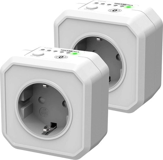 Stopcontatore di risparmio energetico con timer countdown - 2 pezzi