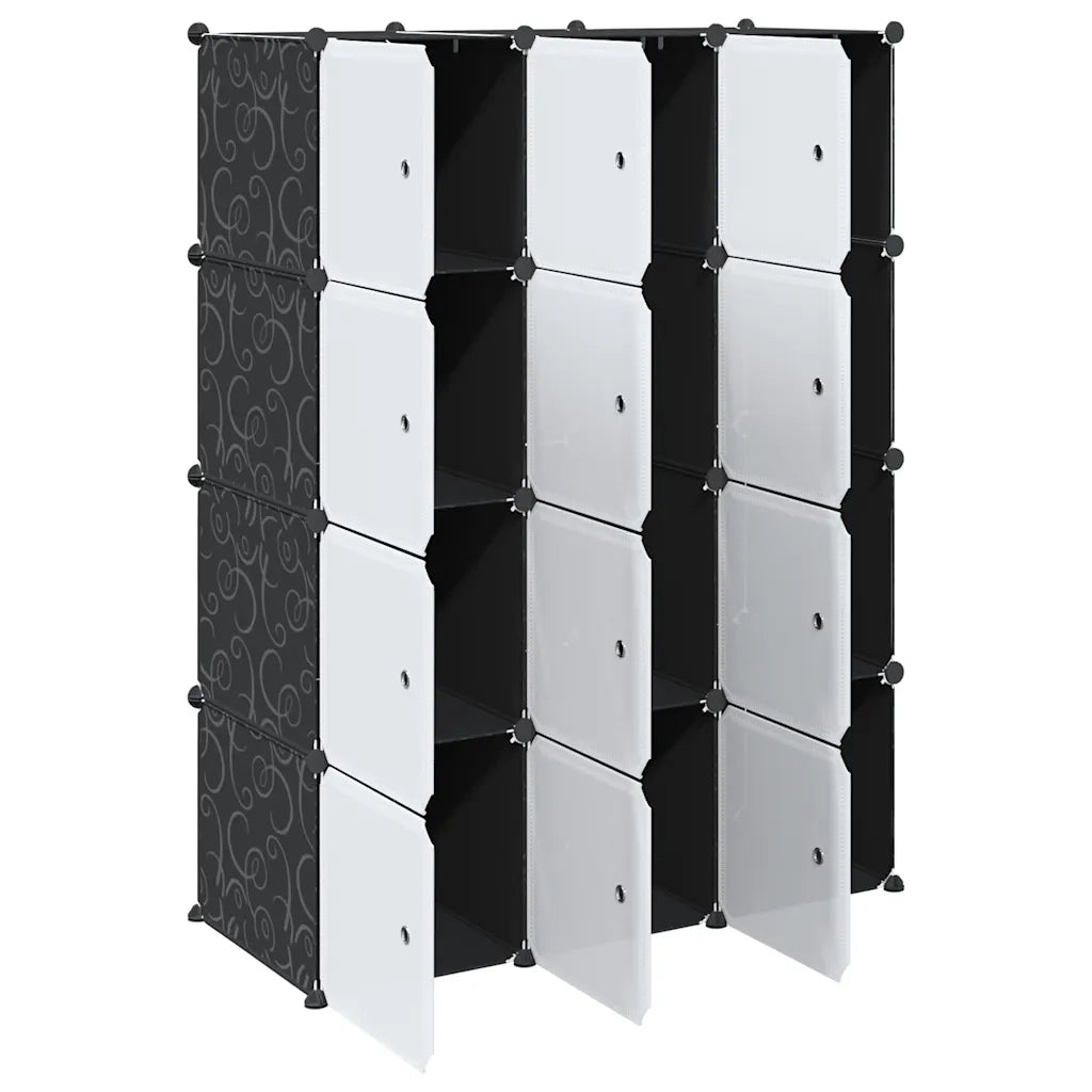 Organizzatore Portaoggetti con 12 Cubi e Aste per Appendere PP 4019582