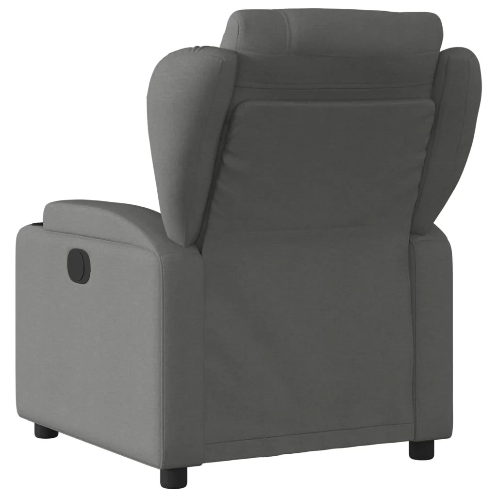 Poltrona reclinabile in tessuto grigio scuro 3205565