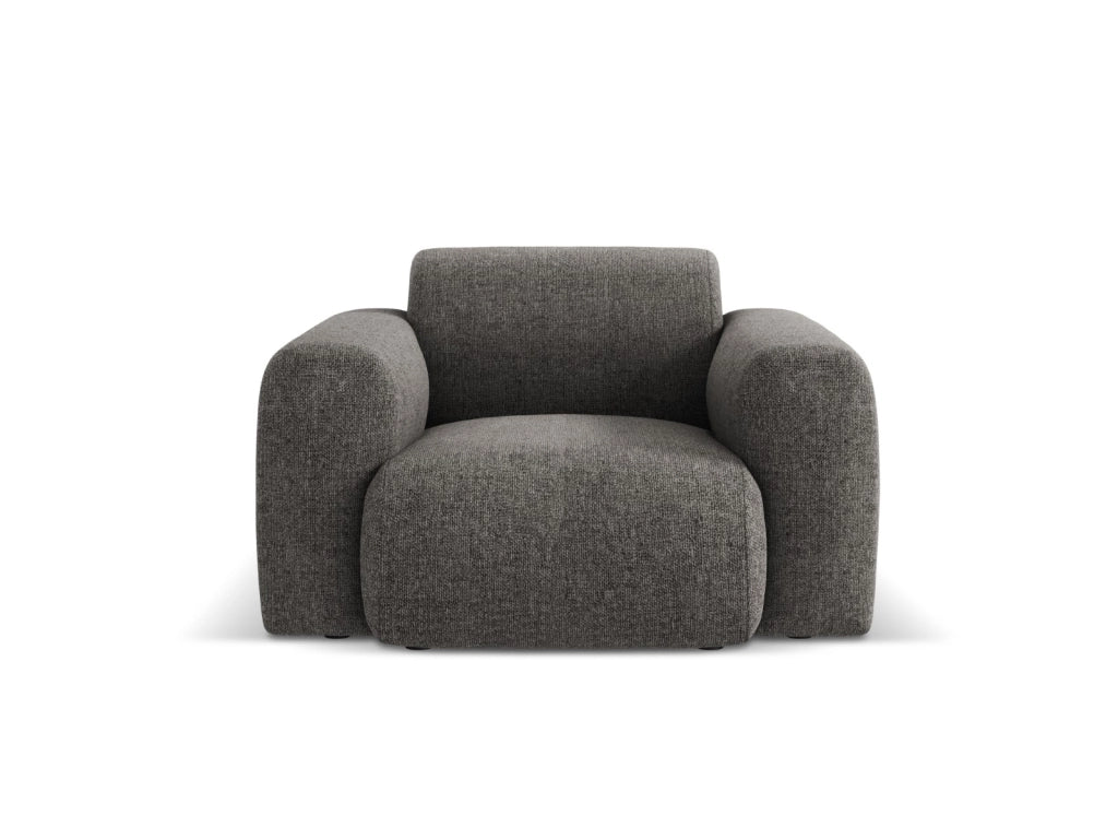 Cosmopolitan Design - Poltrona "Nolio" 2 posti in ciniglia grigio 