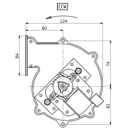 VENTILATORE CENTRIGUFO CF80-20 203102 FERGAS