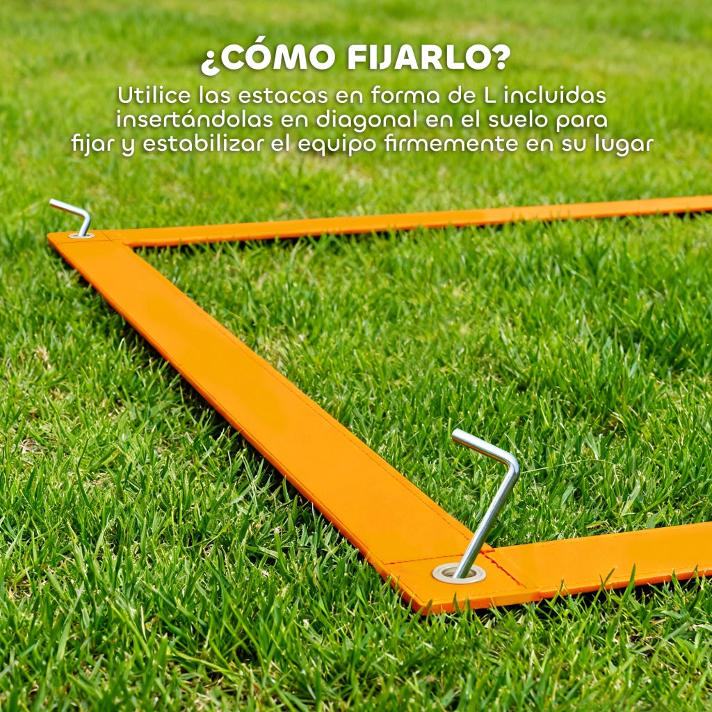 Gioco per Cani Agility ¨C zephmum ¨C 4 Pezzi, Arancione e Blu