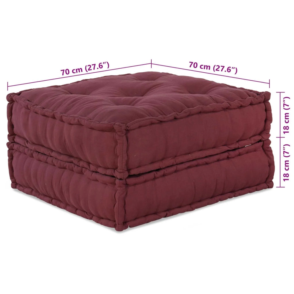 Unità di Divano Modulare 2 pcs Bordeaux 140 x 70 x 36 cm 3315075