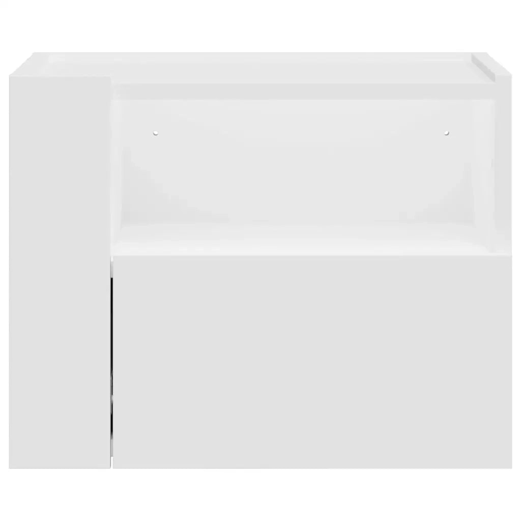 Comodini a Muro 2 pz Bianchi 45x30x35 cm 848312