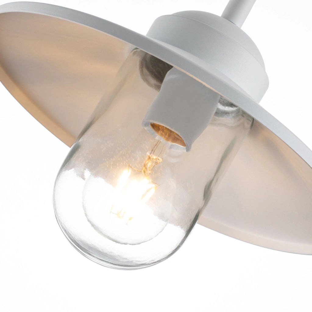 Applique esterna bianca E27 60W IP44 Klampenborg Elstead
