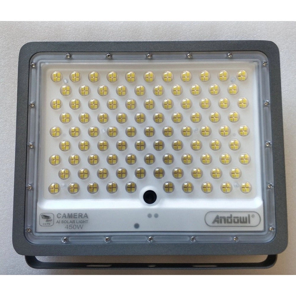 Trade Shop - Lampada Stradale 450w Led Con Pannello Solare Proiettore Ip Camera Wifi Q-sx77 -