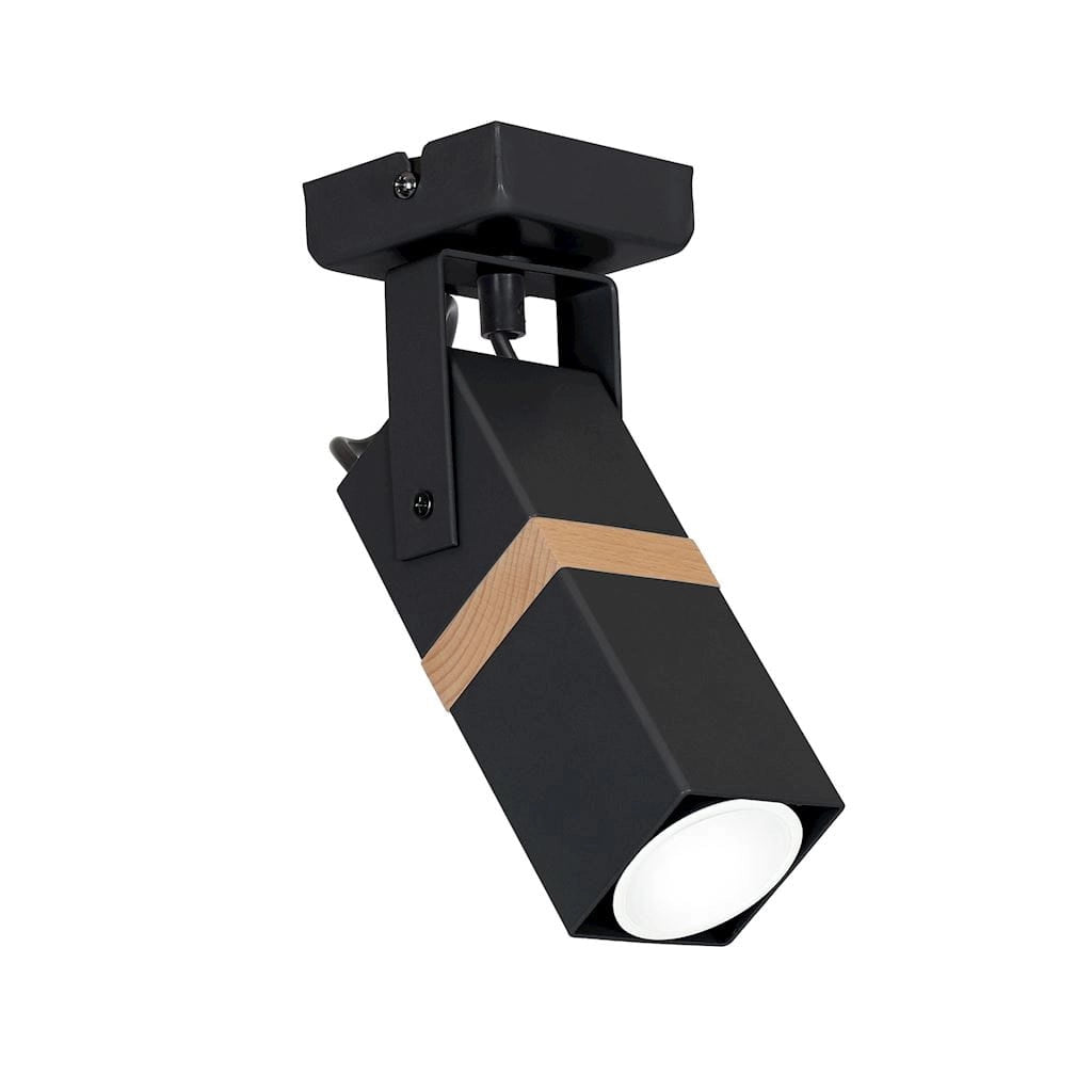 Applique Milagro VIDAR nero legno GU10 35W MLP5400