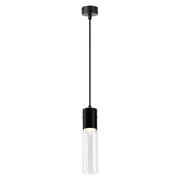 Lampada a sospensione moderna nera tubo GU10 10W Ricky