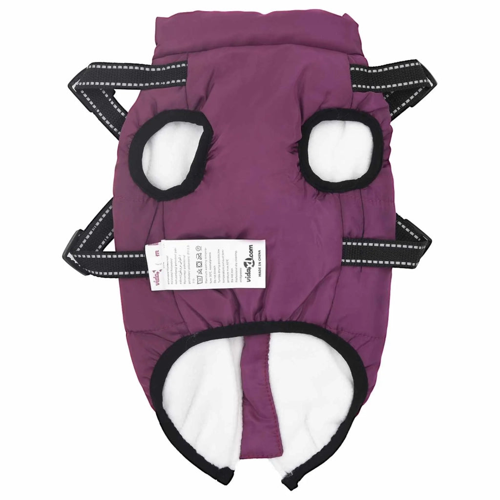 Cappotto per Cani Viola L36 Pile e Poliestere CFW8670095
