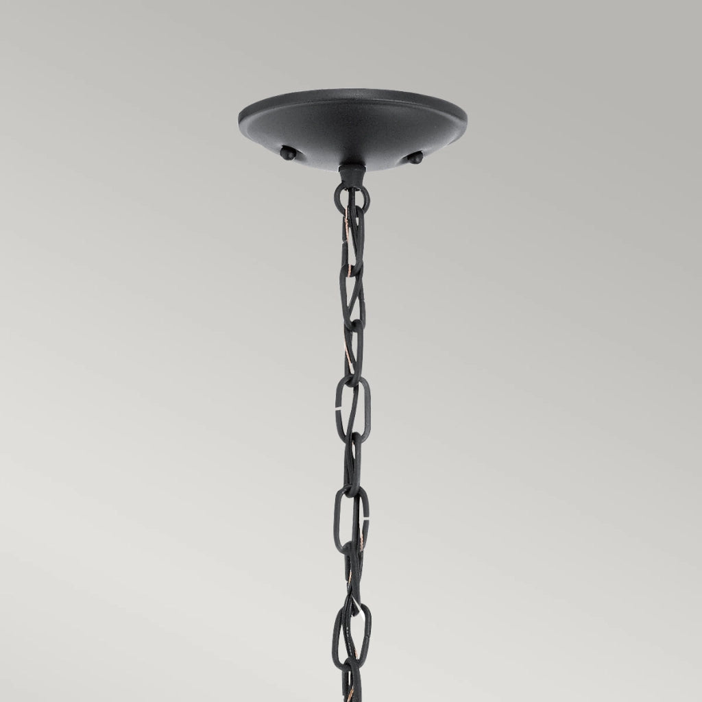 Lampada sospensione esterna nera E27 60W Vandalia Kichler