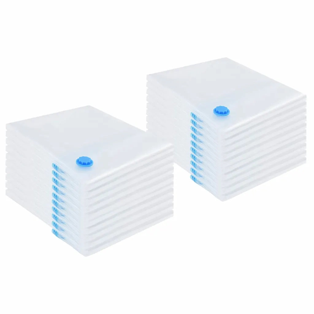 Sacchetti per Stoccaggio 20 pz Trasparente e Blu 100 x 80 cm CFW9294109