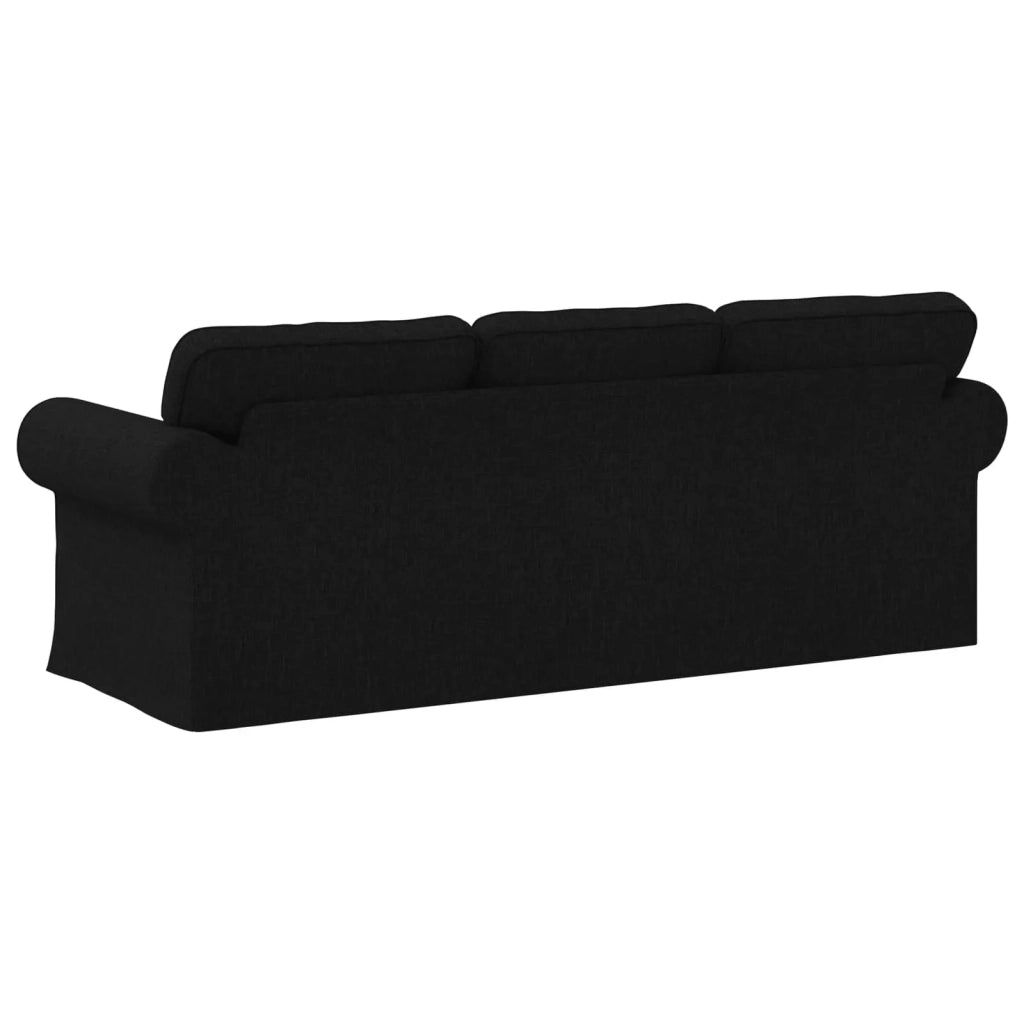 Divano Nero 215 x 82 x 80 cm Tessuto 42024315