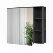 Vicco Mobile a specchio Antracite/bianco 80 x 75 cm